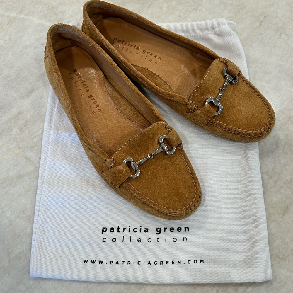 Patricia Green Suede Caroline Horsebit Driver